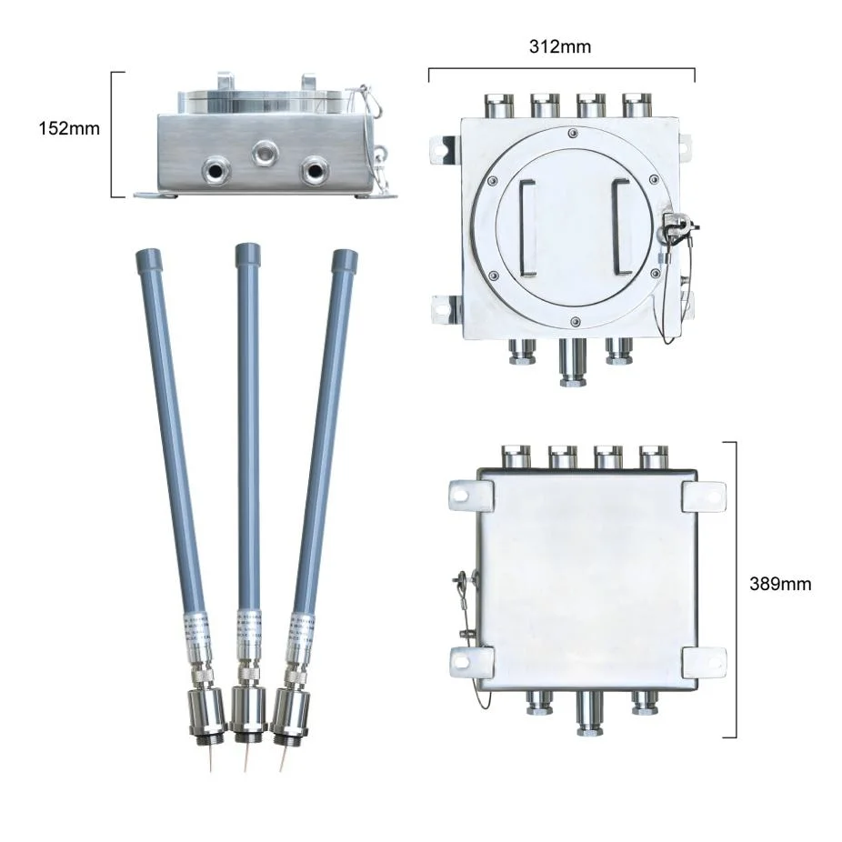 Intrinsically Safety WiFi5 Zone21 IP68 1167Mbps 2.4G 5.8g Safe Dual-Band Access Point and Uwb Positioning Base Intrinsic Safety